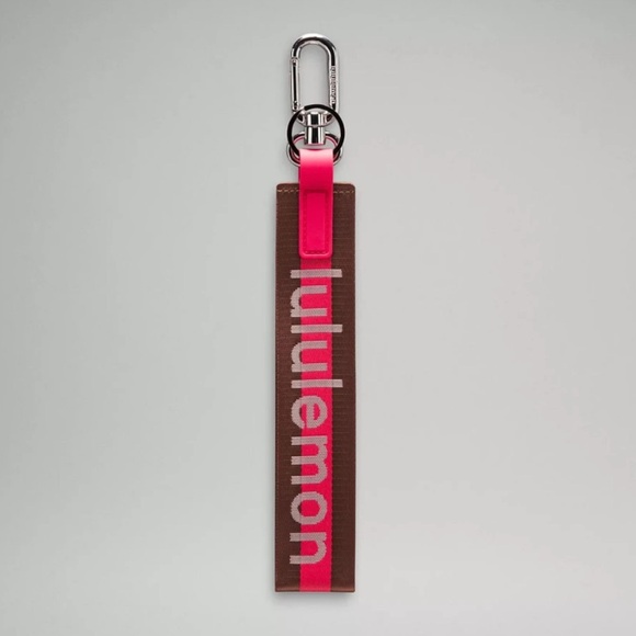 Lululemon Never Lost Keychain Wordmark Ancient Copper, Glazed Pink, White NWT - Picture 1 of 6